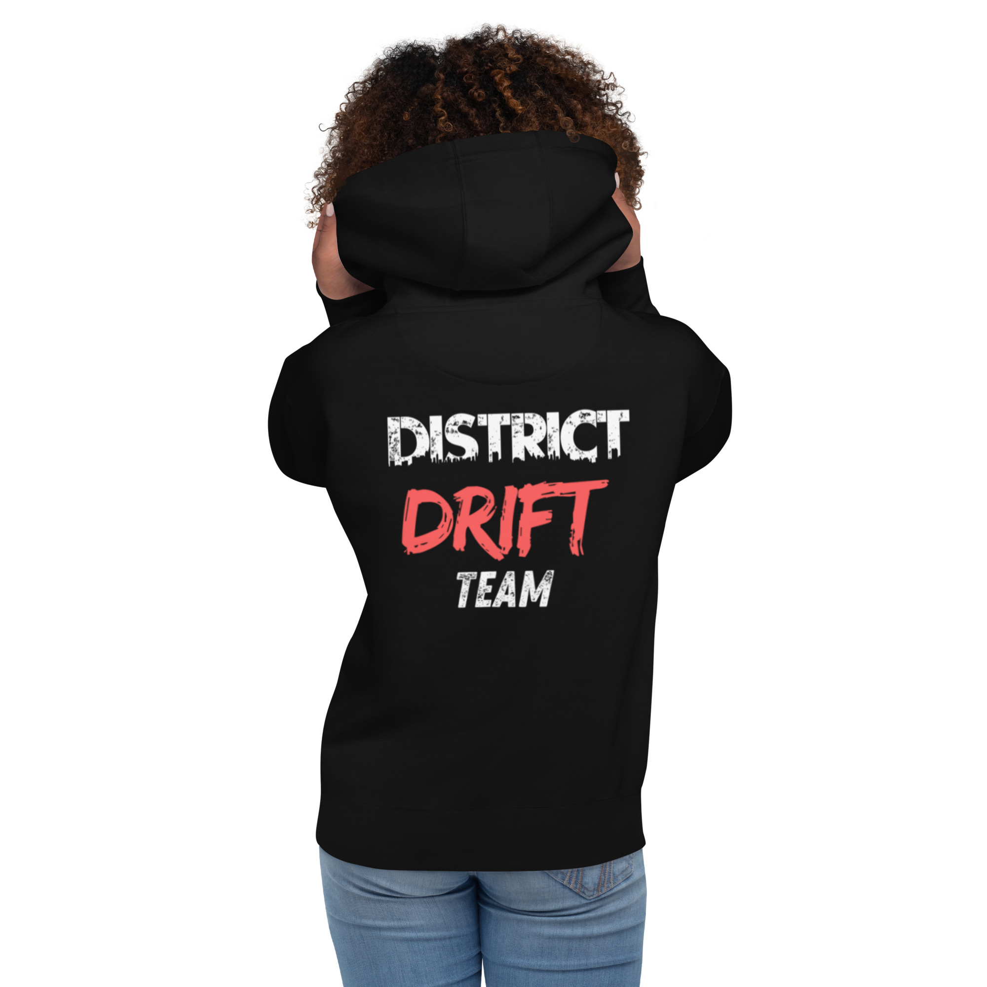 Sweat à Capuche noir DISTRICT DRIFT TEAM – Image 3