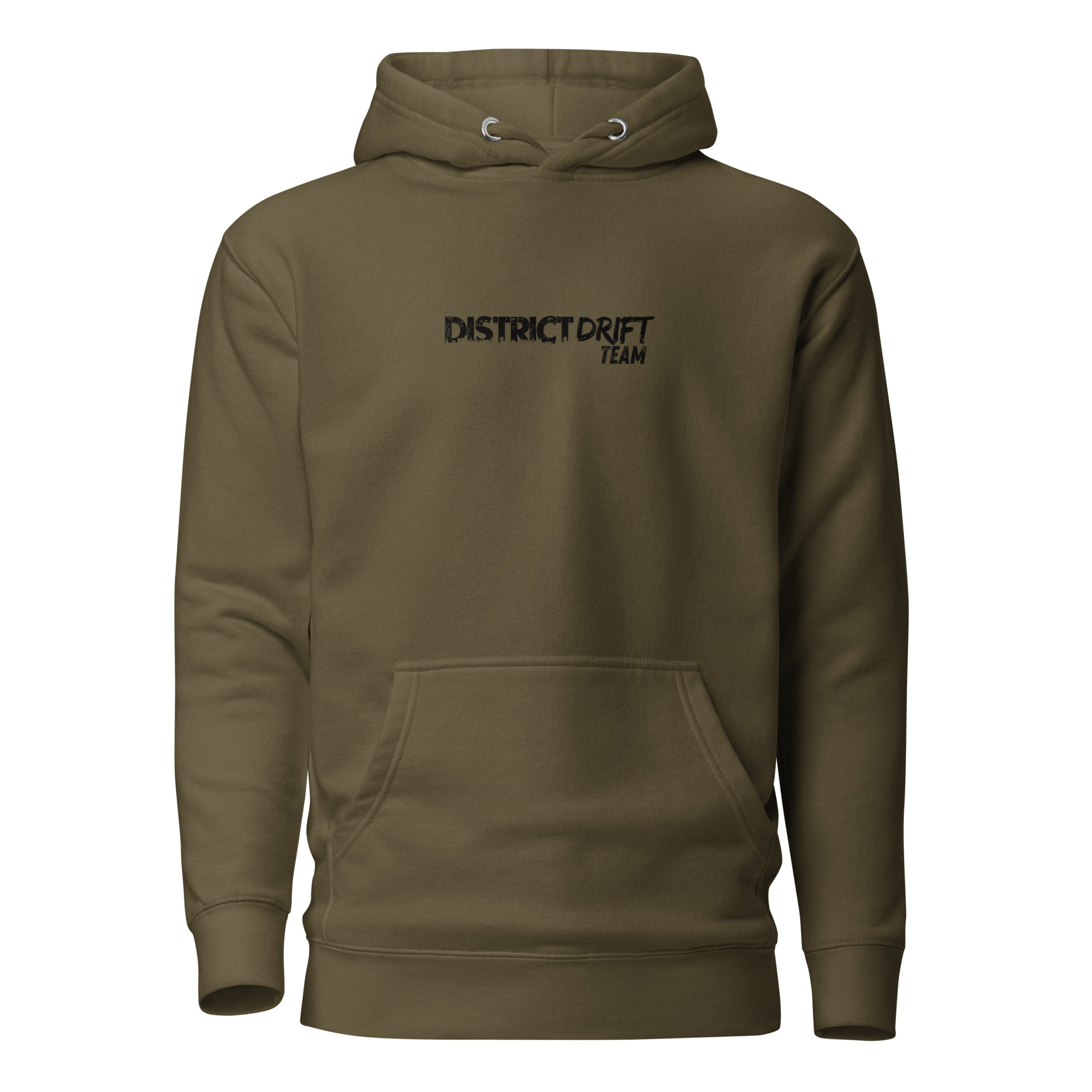 Sweat à Capuche vert millitaire DISTRICT DRIFT TEAM